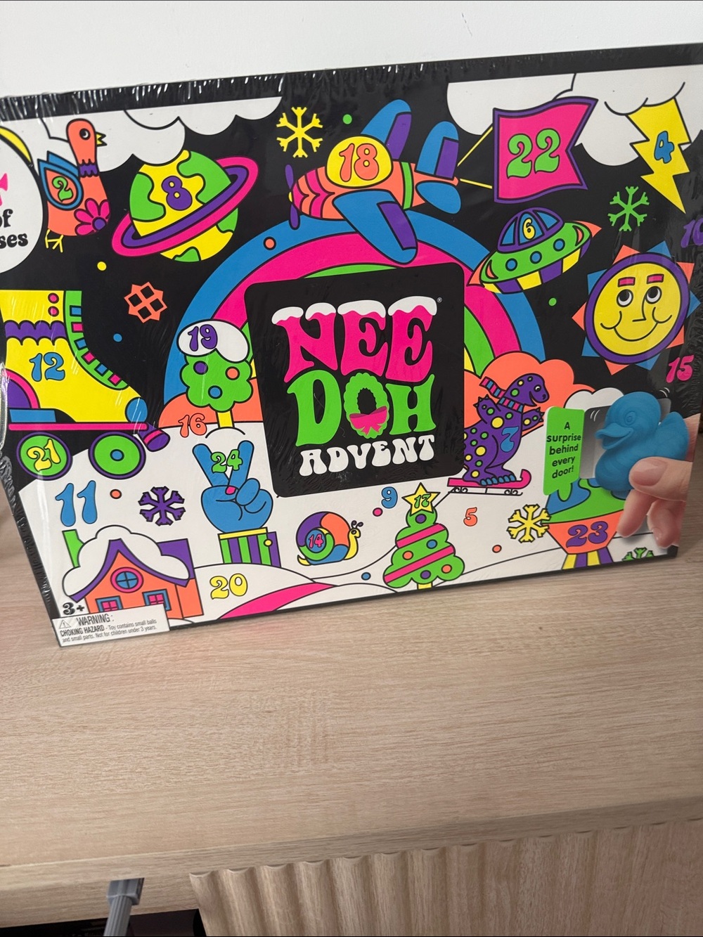 Nee Doh Advent Calendar - Neon Blue & Multicolor Surprise Toys